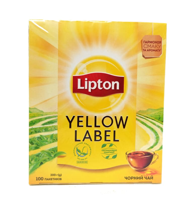 Чай черный "Lipton" 100п