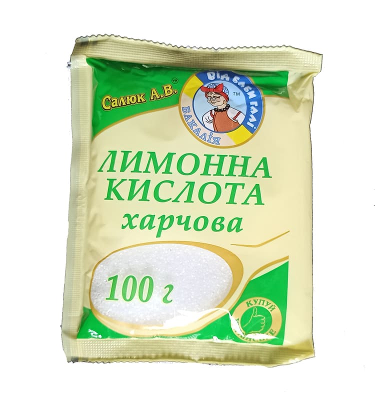 Лимонная кислота "Салюков" 100гр/уп