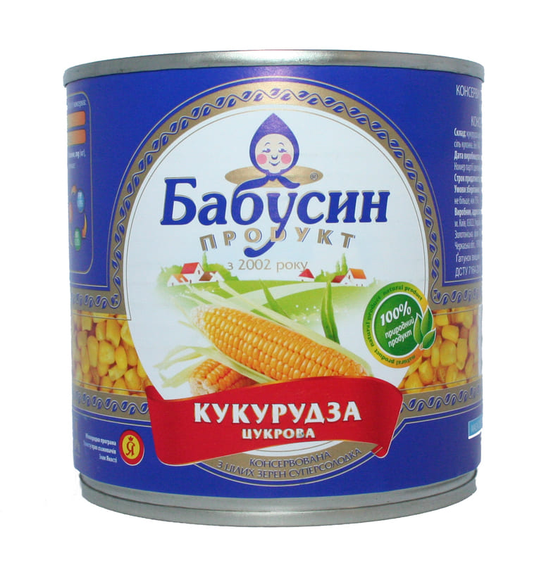 Кукурудза "Бабусин продукт" 340 гр