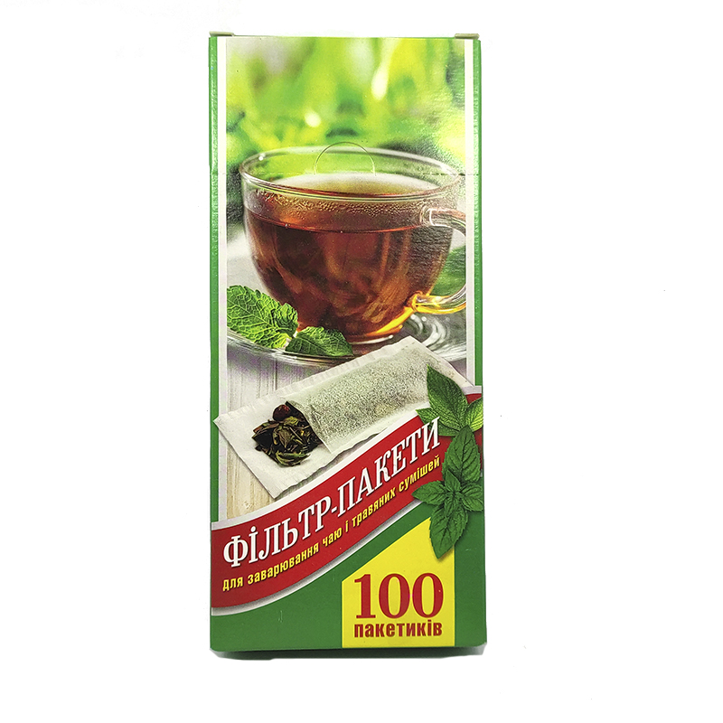 Пакет для чая фильтр 100  шт)