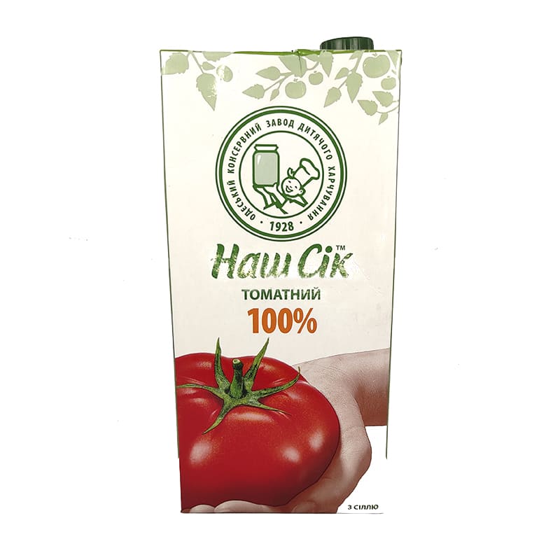Сок "Наш сок"1,93л томатный Tetra Pak
