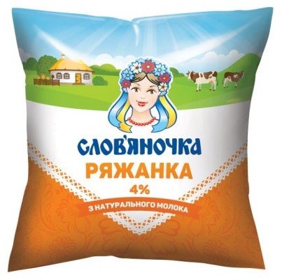 Ряжанка 4% "Словяночка" 425 гр п/э