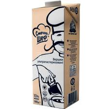 Вершки 10% "Смачно Шеф" 1л/TetraPak