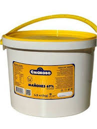 Майонез домашній 67% ТМ "Смаково" 4,5 кг відро