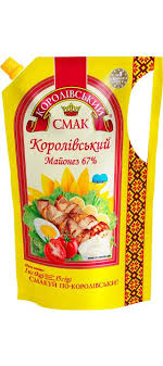 Майонез 67% "Корол. Смак" 1 кг д/п