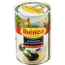 Маслини "Іберіка" без кісточки 420 г ж/б