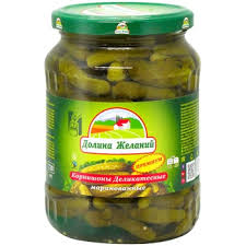 Огірки корнішон "Долина Бажання" 640 гр с/б