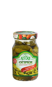 Огірки марин, корнішон "RIO" 300гр с/б