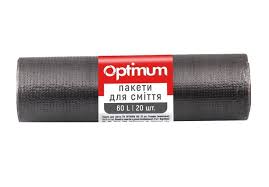 Пакет для мусора (60л/20 шт)  "OPTIMUM"