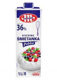 Сливки 36%  "Сметанка"  Польша 1л/TetraPak