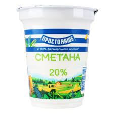 Сметана "Простонаше" 20% 325г, шт