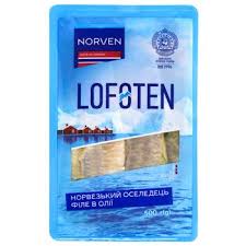 Оселедець філе "Norven" 240 гр/уп